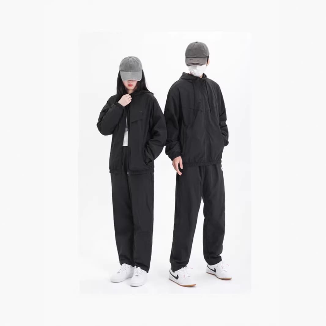 Trendy Sport Outdoor Set Spring Autumn Unisex Korean Style Couple Loose Casual Hiking Jacket