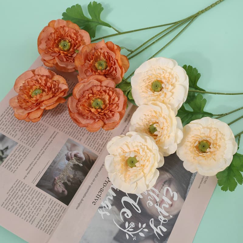 4-Head Xinxin Lulian Nordic Artificial Flowers Wedding Indoor Decoration 4-Head Small Lulian Fake Flowers Wedding Wholesale