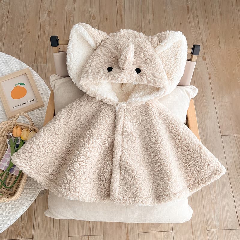 Cute Baby Coat Outfit Autumn Winter Windproof Fleece Lined Thick Warm Adorable Outing Clothes for Babies Toddler Girls Boys