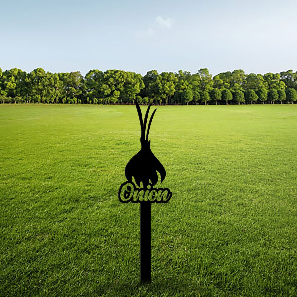 New Amazon Plantation Vegetable Garden Harvest Onion Garden Marker Stake Silhouette Cross-border Amazon Craft