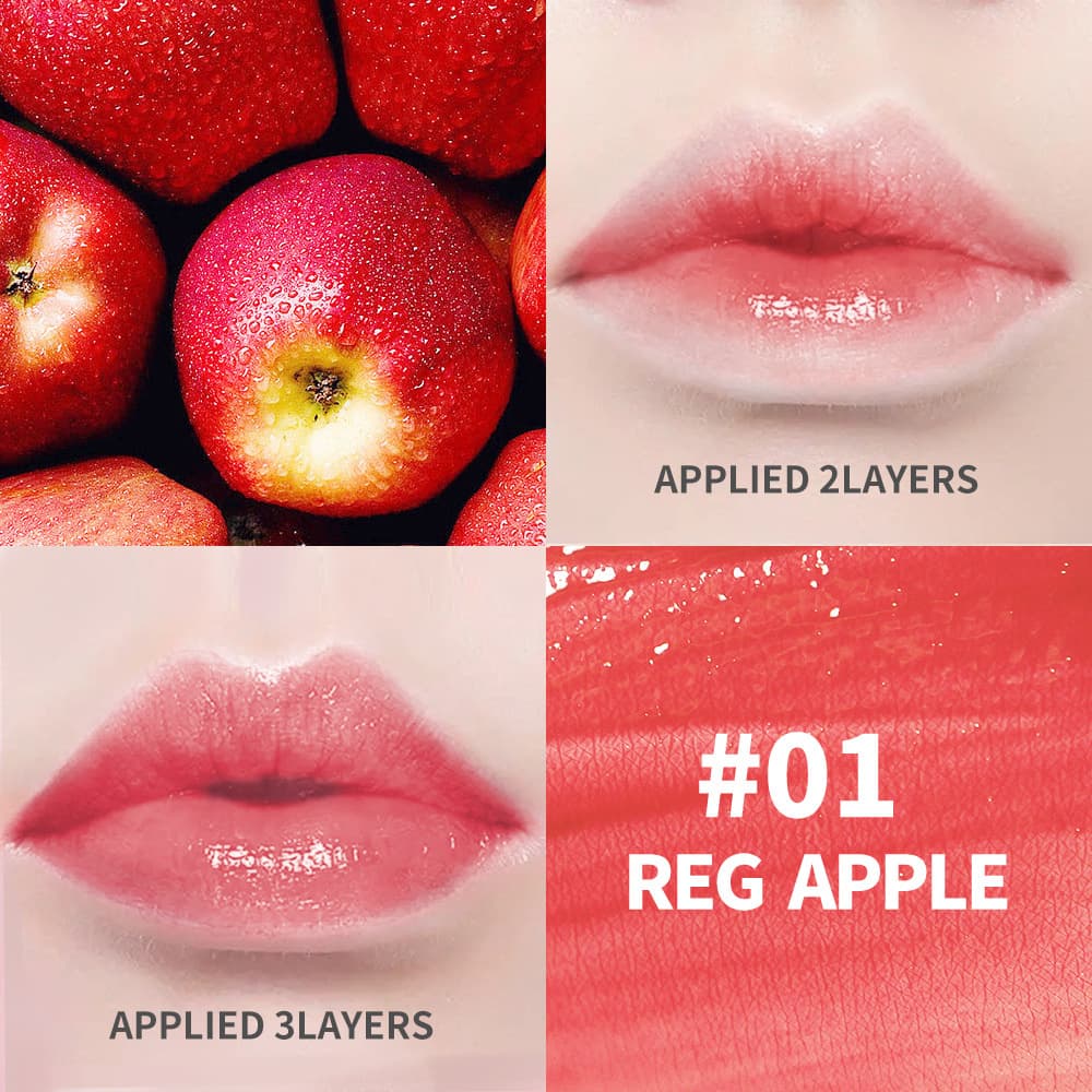 Jelly Tint Lip & Cheek & Eye 3-in-1 Lip Gloss Lipstick Water Custom Matte Lip Stain No Logo Lip Gloss Cross-border