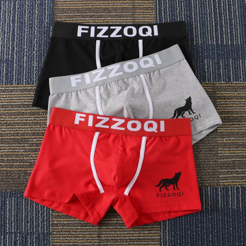 Trendy Pure Cotton Men's Short Shorts Underwear Flat Angle Home Leisure Pants Student Personality Sports Comfortable Home