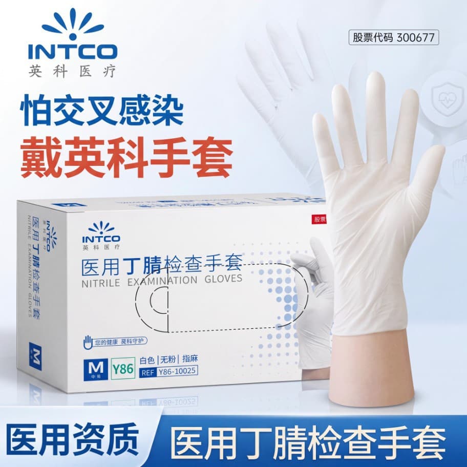 Yingke Y86 Disposable Gloves Medical Nitrile Protective Gloves Rubber Latex Examination Laboratory Gloves Wholesale