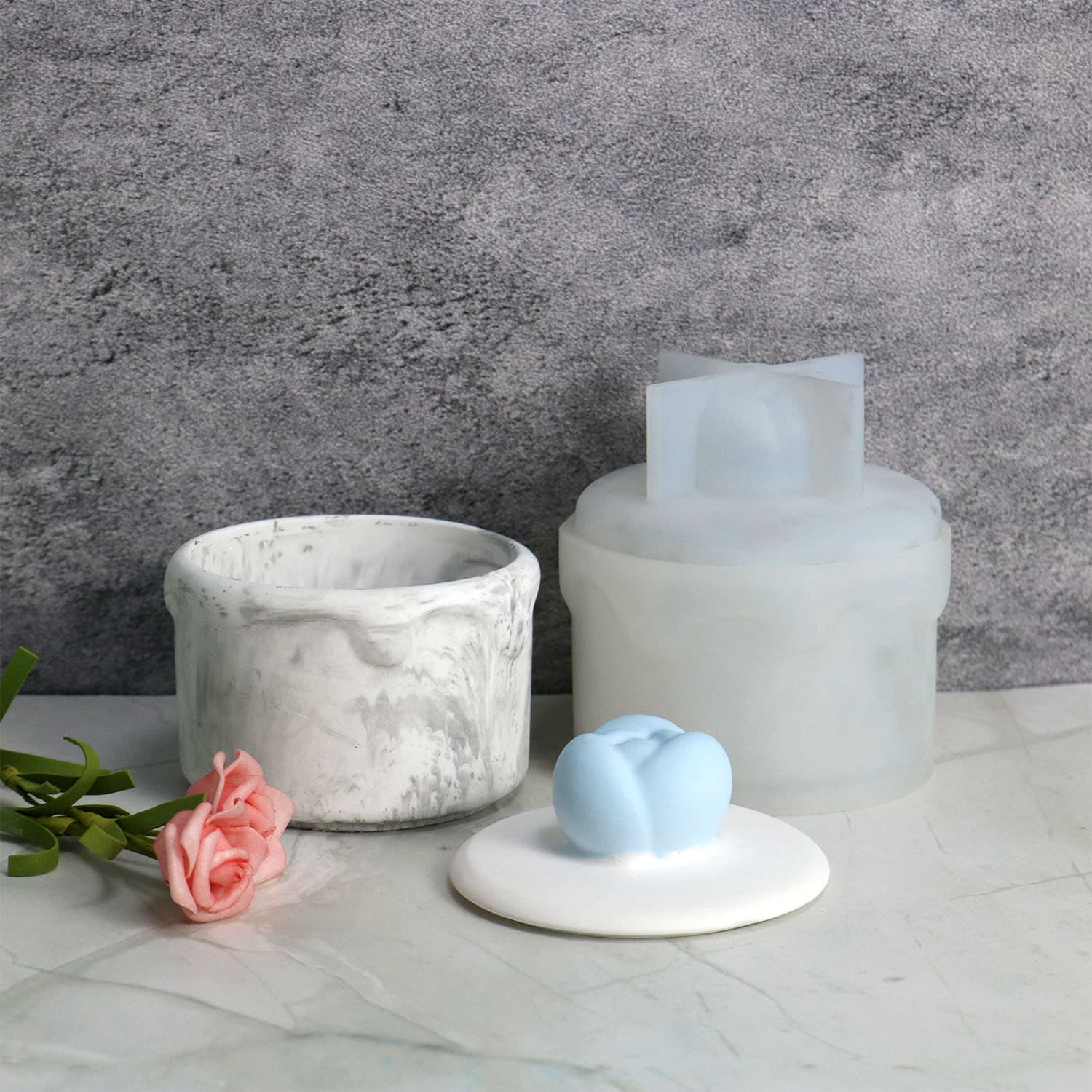 DIY glue mold new flower storage box silicone mold potted flower pot mold cross-border exclusive supply