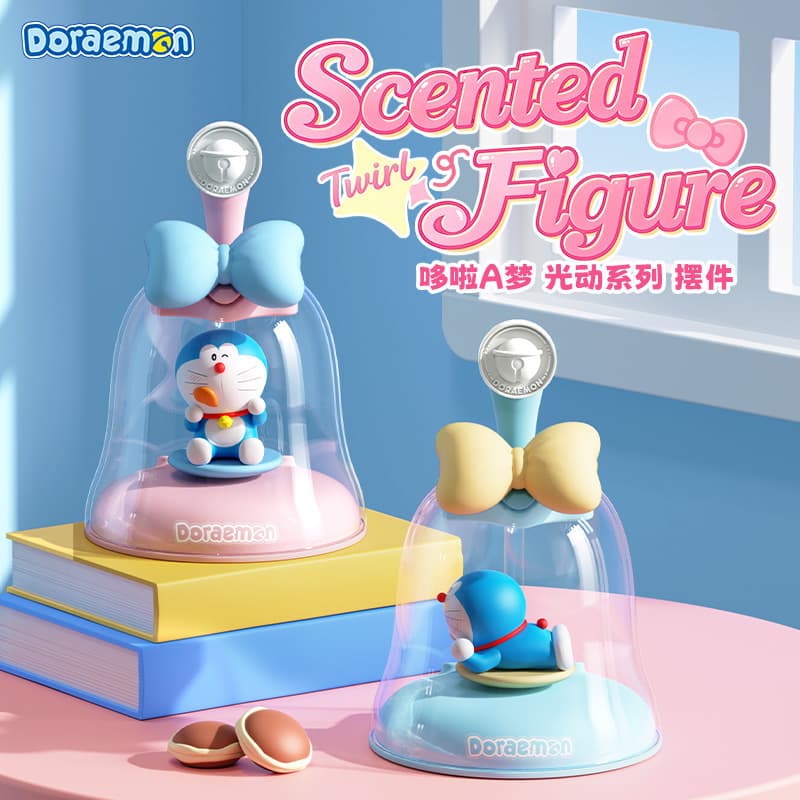 Doraemon Light Motion Series Aromatherapy Ornament Creative Trendy Solar-Powered Shaking Desktop Decoration Light Motion Aromatherapy Ornament