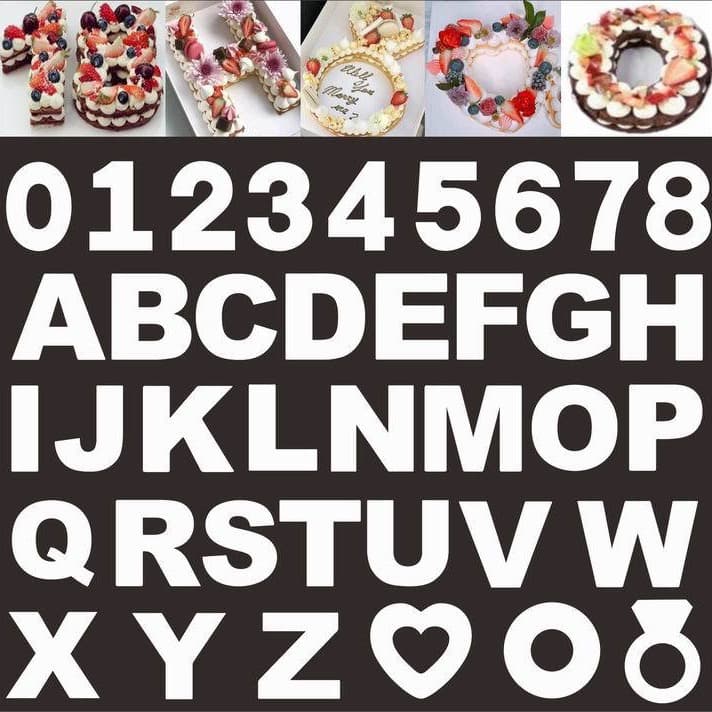 Instagram-Famous Number Heart Cake Molds 4-Inch 6-Inch 8-Inch 10-Inch 12-Inch 14-Inch 16-Inch English Letter Cake Molds