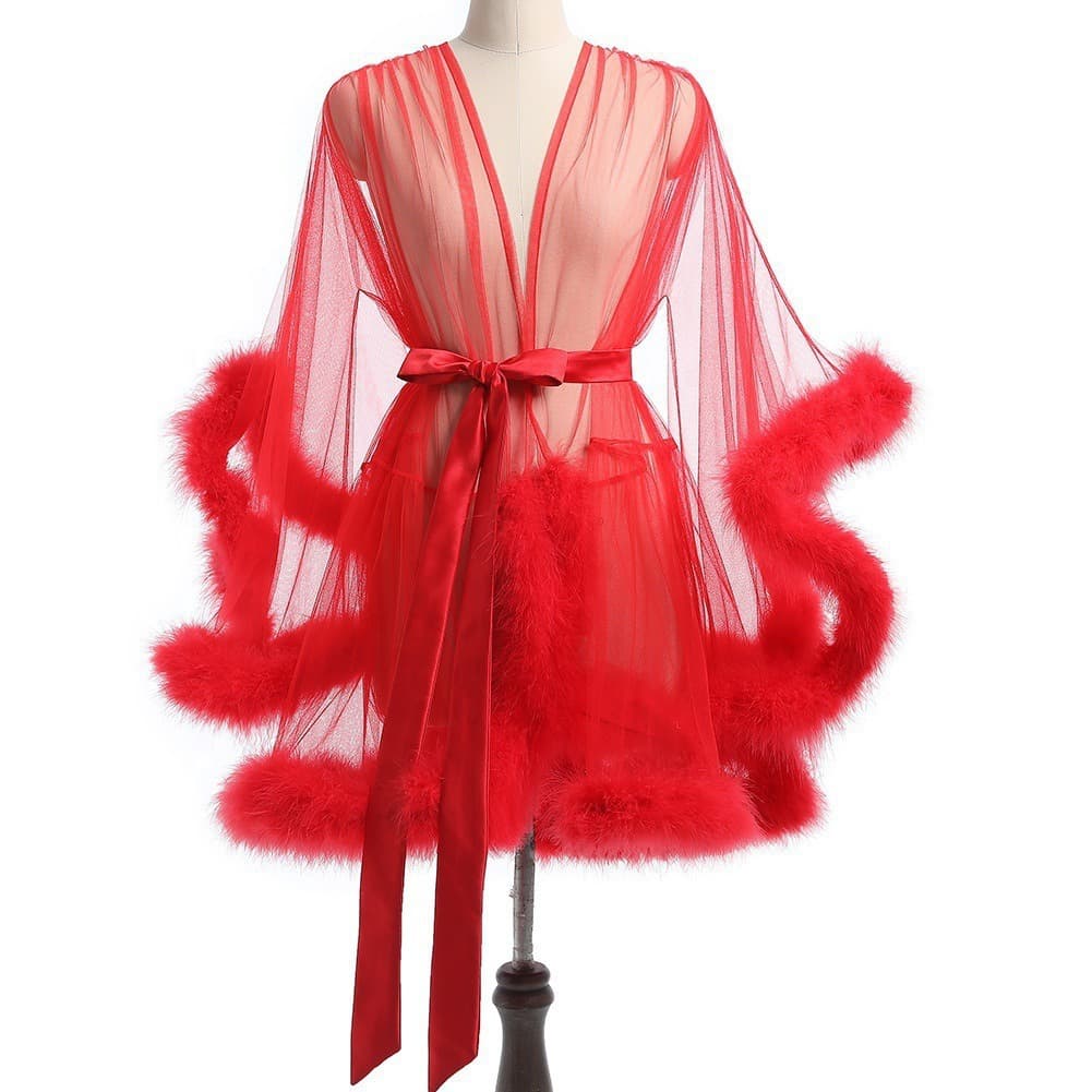 Wholesale Hot-Selling Cross-Border Lingerie for Europe and America, Fringed Hollow See-Through Plus Size Lingerie Sleep Dress, Source Factory