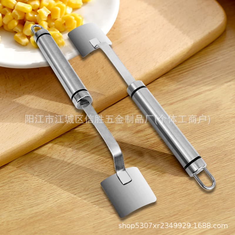 In Stock Corn Shovel Stainless Steel Corn Planer and Thresher Corn Knife Household Granulator Kitchen Gadgets