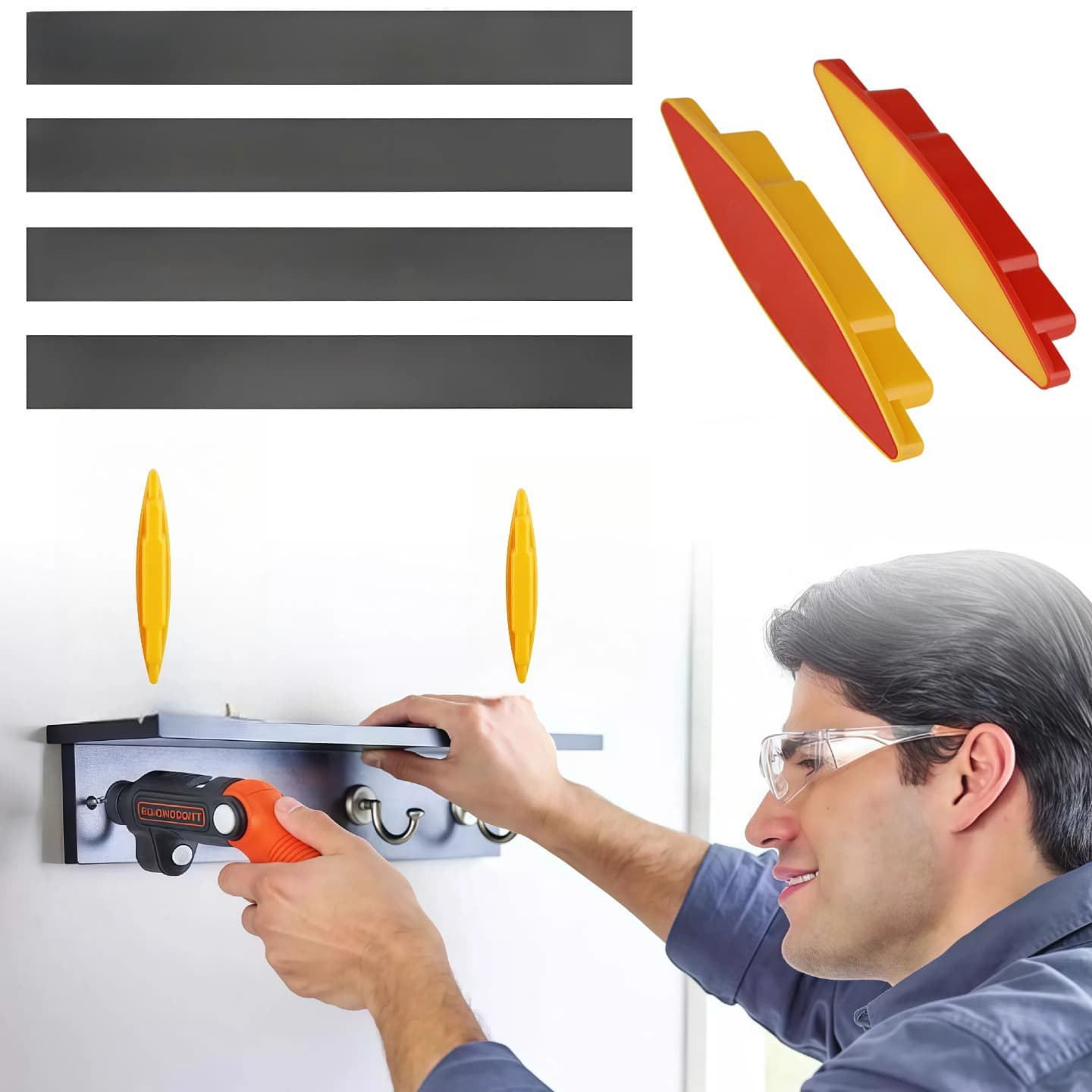 Cross-border New Magnetic Stud Finder Tool Screw Detector for Drywall and Wood Detection