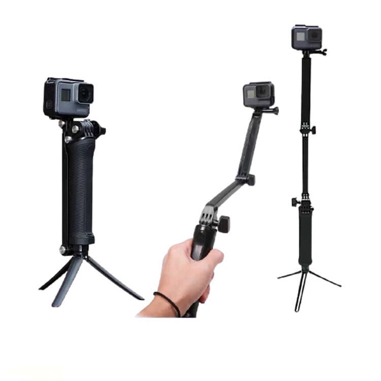 DJI Action Folding 3-Way Adjustable Arm Selfie Stick for GoPro 12 Action Camera 3-Way