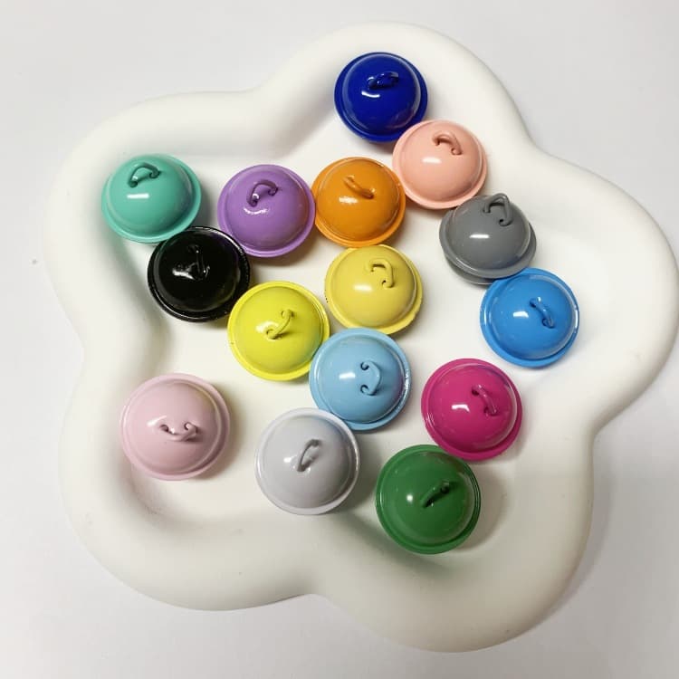 22mm Colored Slit Spray-painted Bells DIY Jewelry Accessories Candy-colored Bracelet Keychain Bag Charm Materials
