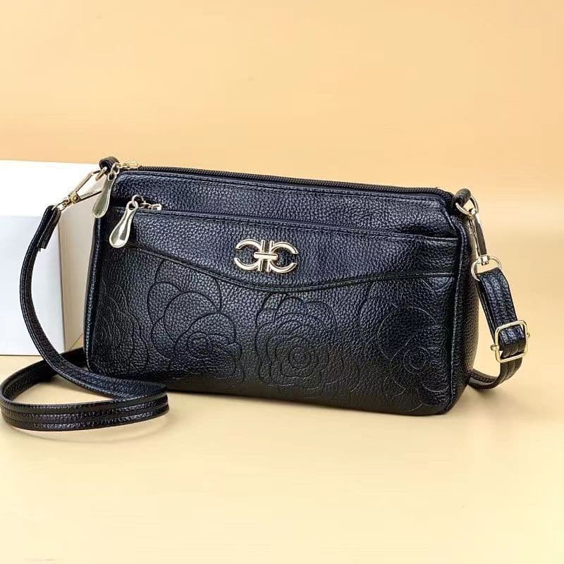 New 2024 Crossbody Bag for Women, Middle-Aged Mom Bag, Multi-Layer, Single Shoulder, Large Capacity, Trendy