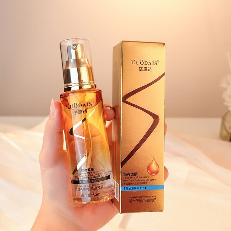 New Luodaishi Spray Hair Care Essential Oil Fragrance Shiny Hair Care Essential Oil Spray Hair Salon Wholesale Hair Tail Oil