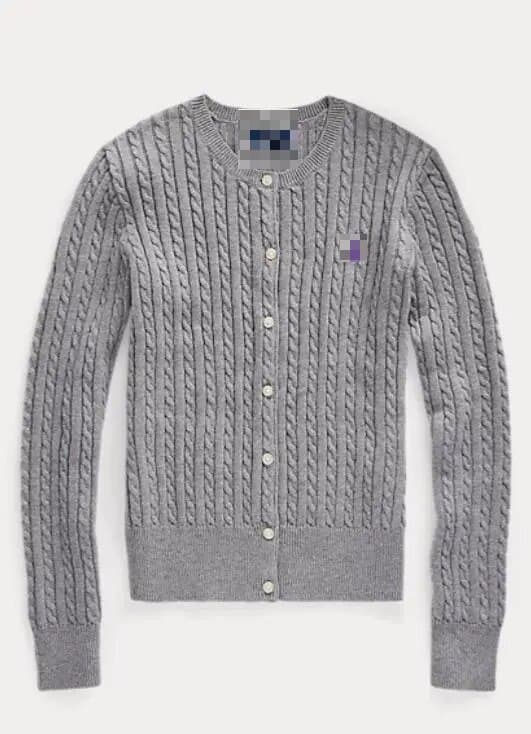 Pony Multi-Color Cable Knit Kids Cardigan Parent-Child Coat