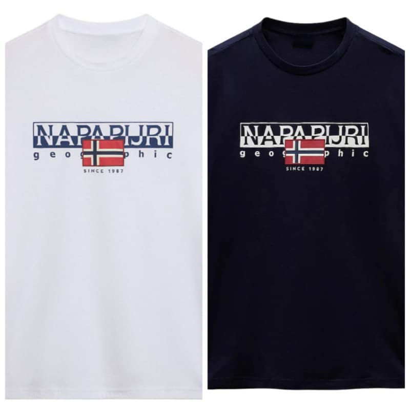 [Cross-border EU Size] Napapijri Men's Aylmer Short Sleeve T-Shirt