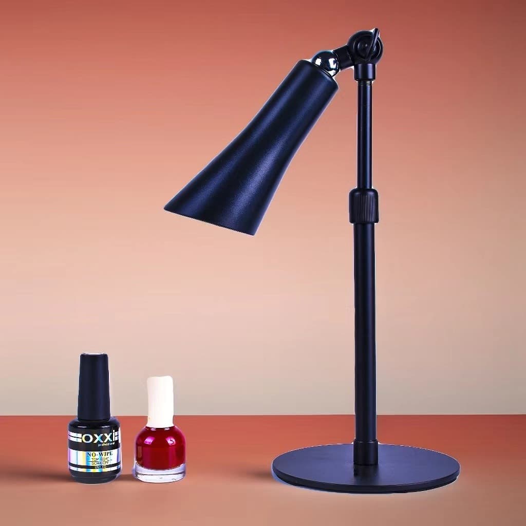 Magnetic Desk Lamp Style UV/LED Nail Lamp, Gel Nail Polish Curing Lamp, Multi-Functional Nail Table with Adjustable and Retractable Arm