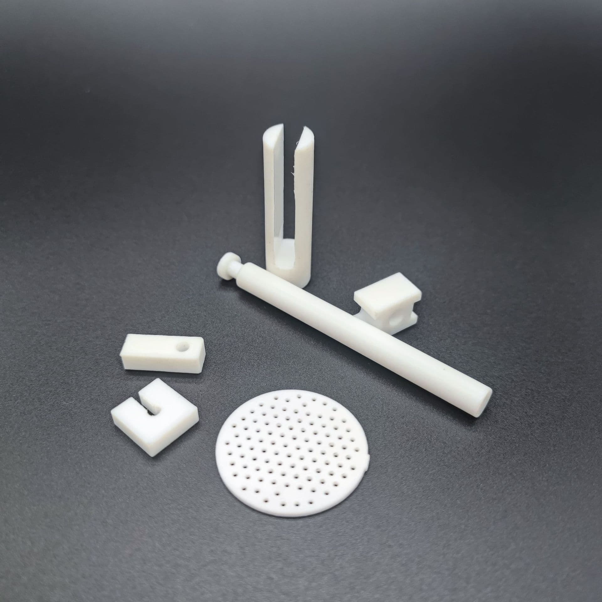 White Teflon plastic card pad processing, PTFE insulation sheet custom-made from drawings, PTFE insulator CNC precision machining