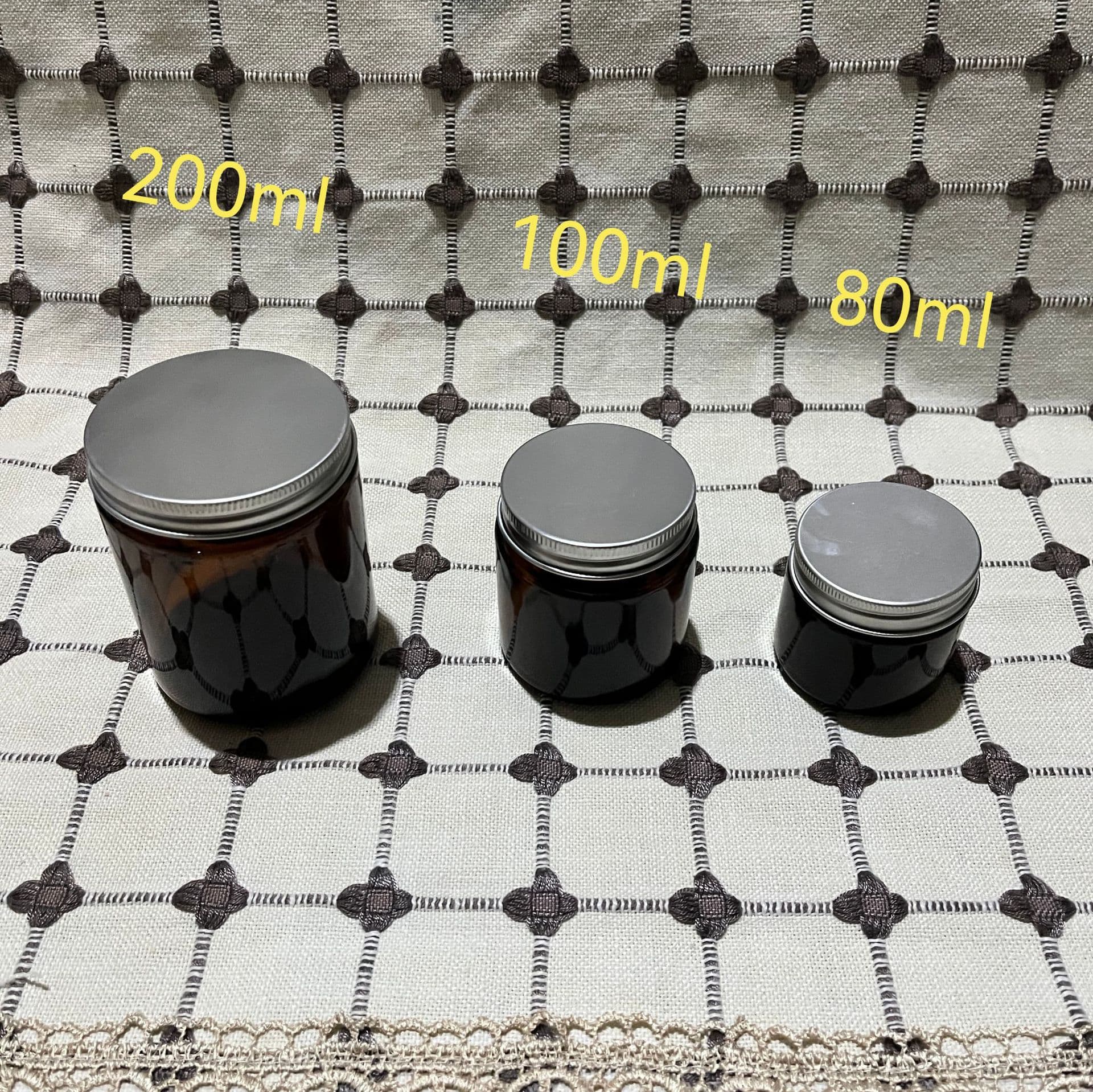 Junrui Candle Art Glass Candle Cup Tea Color Cup Aromatherapy Candle Materials DIY Aromatherapy Tool Candle Cup