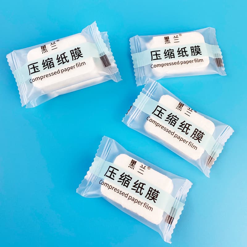 20 grains of cotton compressed square cotton pieces with pearl pattern disposable beauty salon portable candy grain cotton pads for makeup remover black orchid