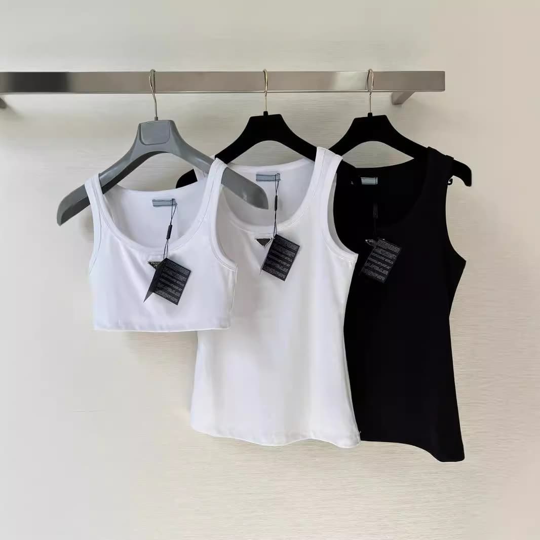 Nanyou High Quality Niche 2024 Summer New Simple White Vest Slimming Versatile Sleeveless Short Top for Women