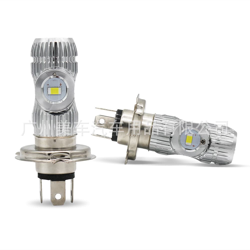Factory Direct Ultra-Bright Focused LED Motorcycle Headlight Dual-Claw Triple-Claw H4 Electric Vehicle LED Headlight CSP Bulb