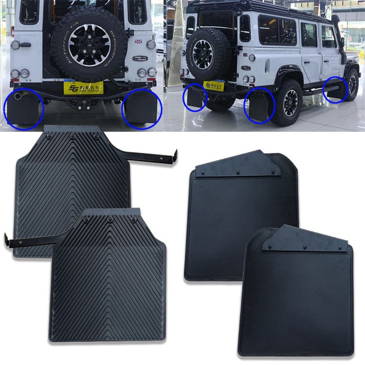 Cross-border Mud Flap Suitable for 1986-2019 Land Rover Defender 110 Fender Matte Black Union Jack Defender Mud Flap