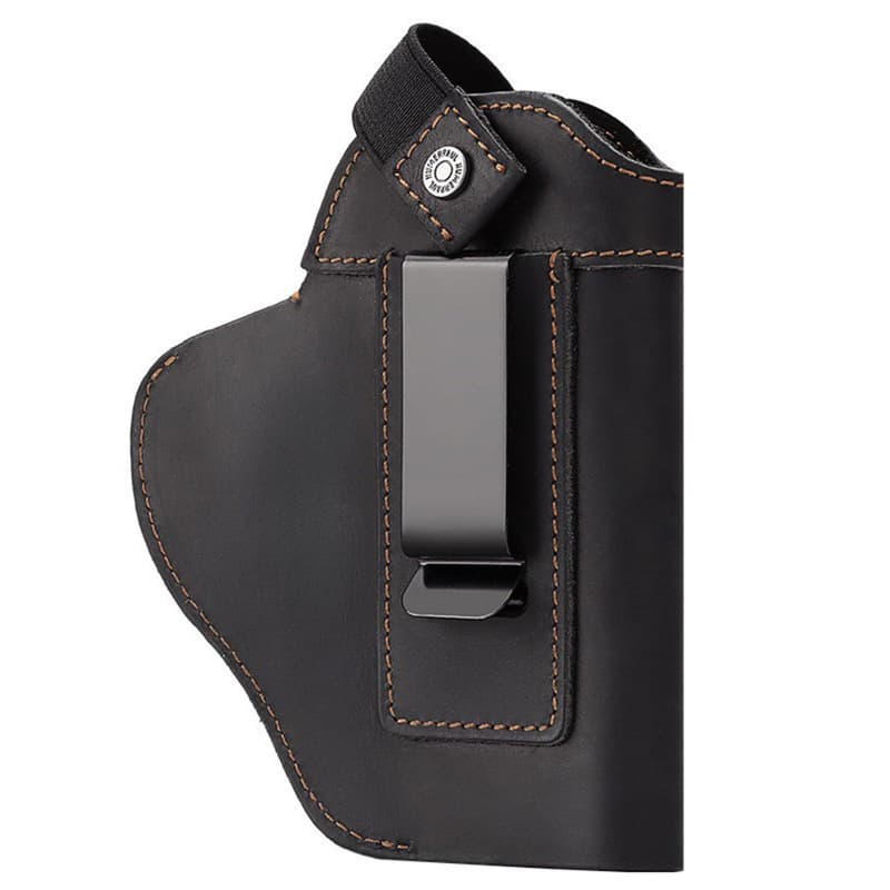 Amazon Military Enthusiast Cowhide Outdoor Tactical Holster Waist Mount Concealed Lock Quick-Draw Universal Holster
