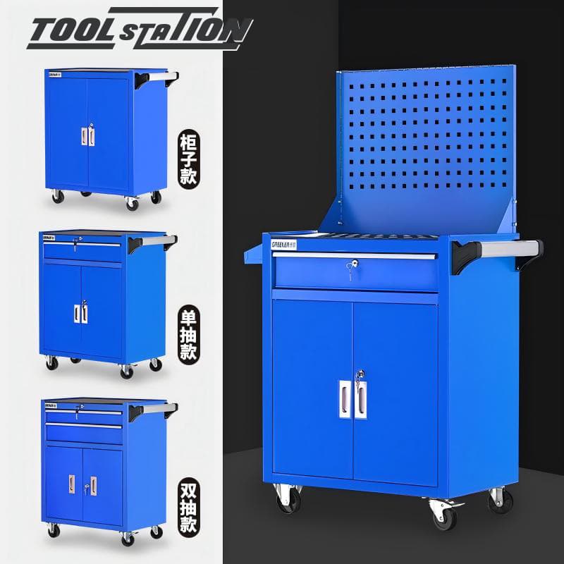 Green Forest Auto Repair Tool Cart Tool Cabinet Drawer Cart Multifunctional Workshop Iron Sheet Mobile Repair Box Customization