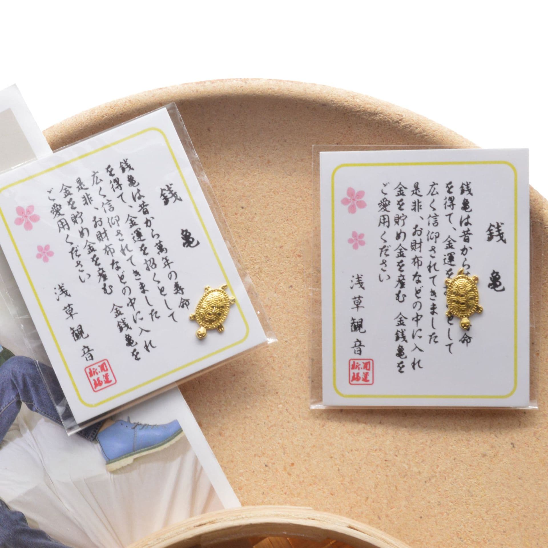 Kinkakuji Temple Money Turtle Fortune Turtle Small Wallet Money Clip Lucky Charm Enclosed Item Metal Crafts