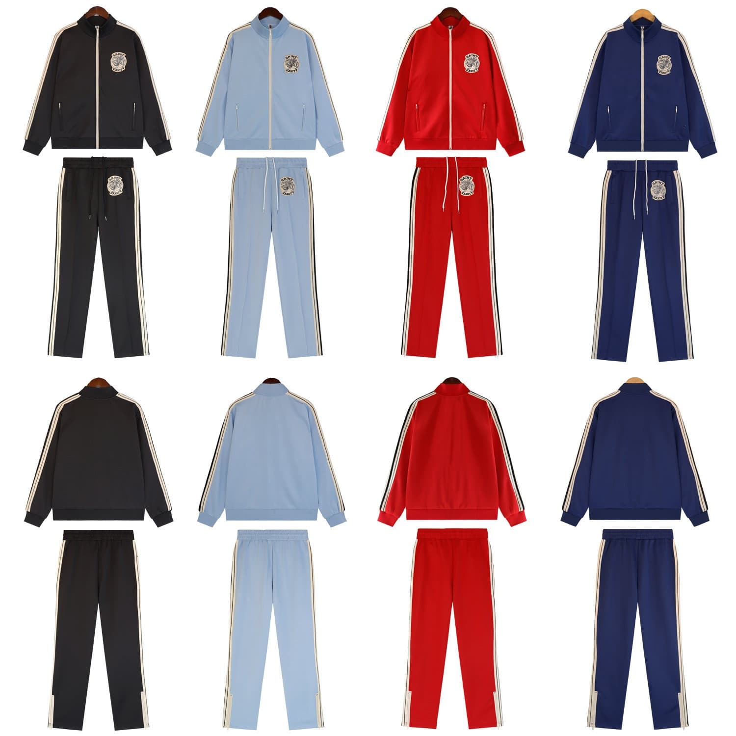 Cross-border foreign trade American fashion brand SAINT VANITY ins same style campus sports loose high street suits for men and women