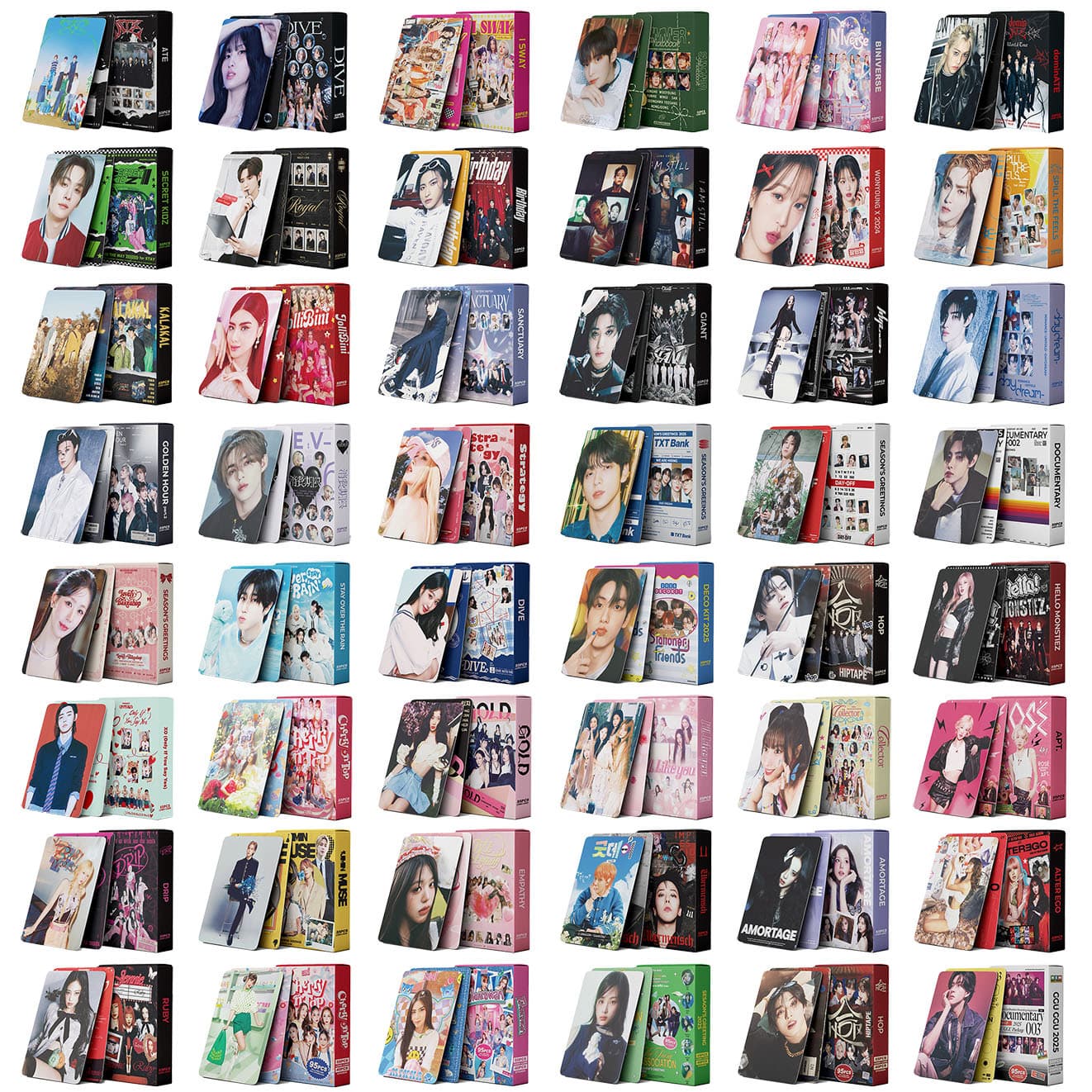 KPOP Bundle Link G-IDLE Album Idol Fan Support IVE Photo Cards ZB1 Group 55 Small Cards
