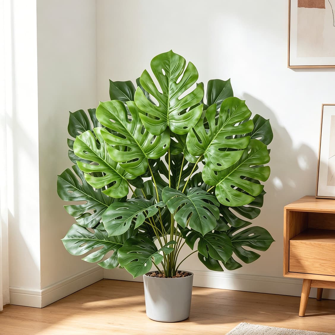 Cross-border simulated green plant leaves turtle leaves Amazon small plastic green plants with grass bundles fake flower potted plants for landscaping decoration
