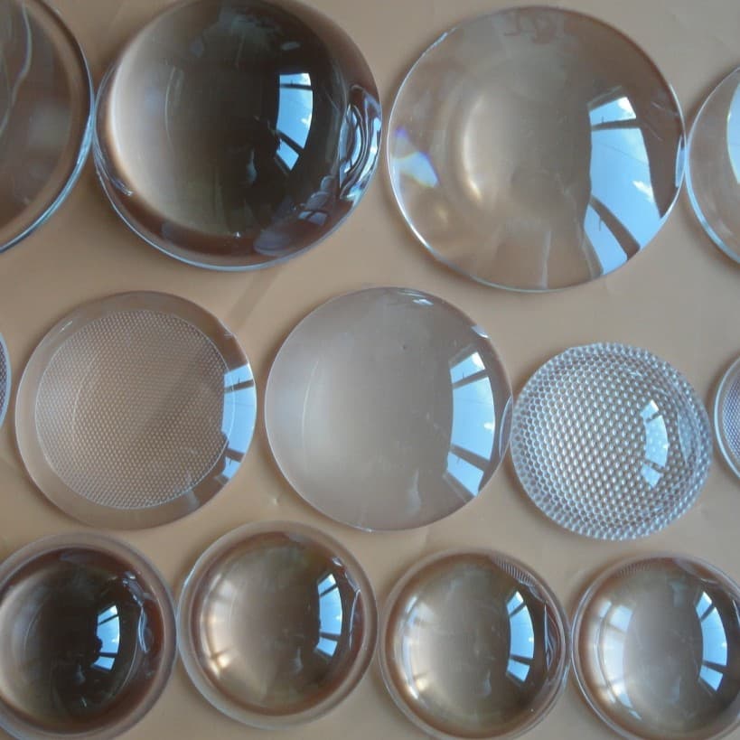 Optical LED Lens Φ31MM to 72.5MM Smooth Plano-Convex Biconvex Lens DIY Focusing Spotlight Lens