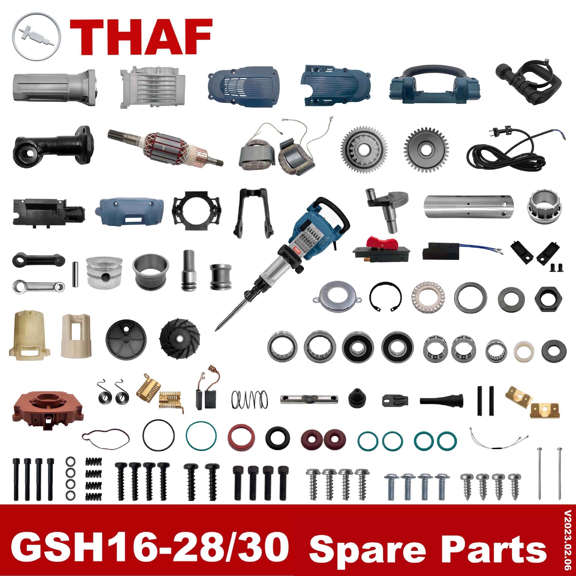 Bosch Breaker Hammer GSH16-28 GSH16-30 Power Tool Accessories
