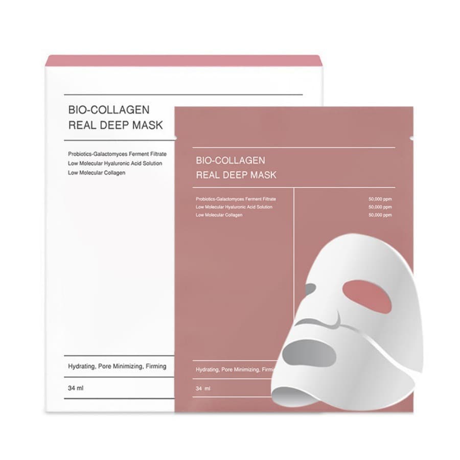 Cross-border Trade BIO-COLLAGEN REAL MASK Split-Type Whitening Transparent Collagen Mask In Stock