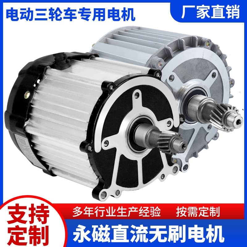 Tricycle DC Brushless Motor Electric Vehicle Motor 48V 350W Factory Direct Supply 1800W High-Speed Modification