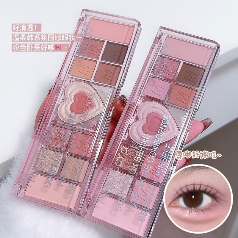 Miss lara twelve color eye shadow palette earth color pearl matte fine shimmer daily light makeup gentle pure desire eye makeup