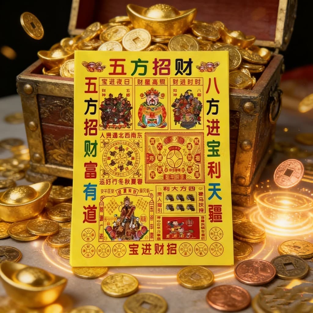 Fire offering paper, colored paper, color printed text, 37 types of clear text, yellow paper, documents and sacrificial supplies
