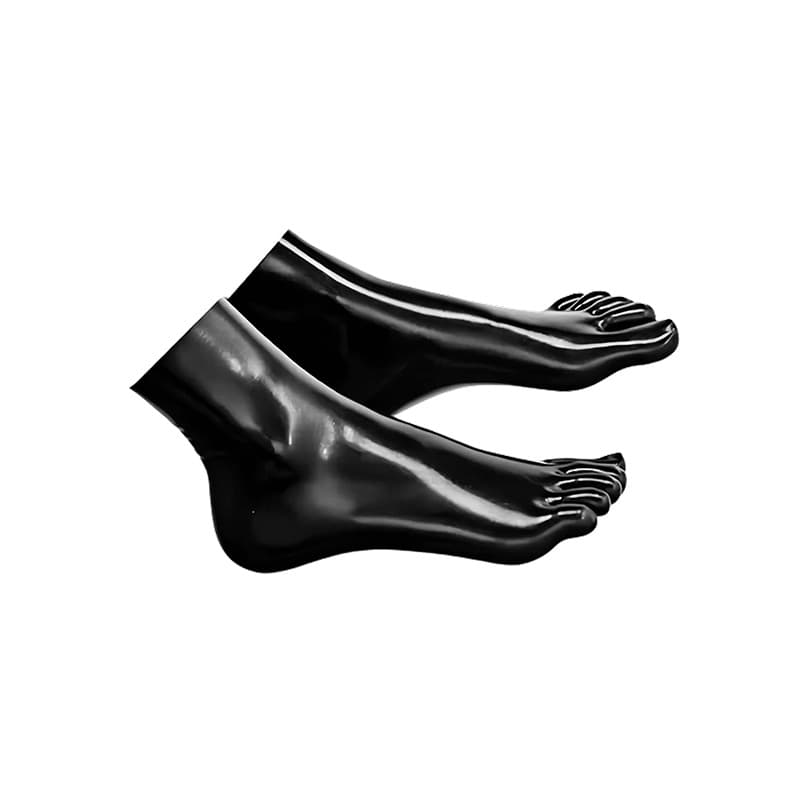 Custom-made cross-border European and American 3D five-finger latex short socks for women, rubber tight-fitting short socks, sex toys.