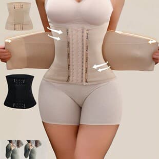 European and American Waist Trainer Belt Breathable Corset Reinforced Waist Cincher Post-surgery Shapewear Body Shaper Tummy Control Belt