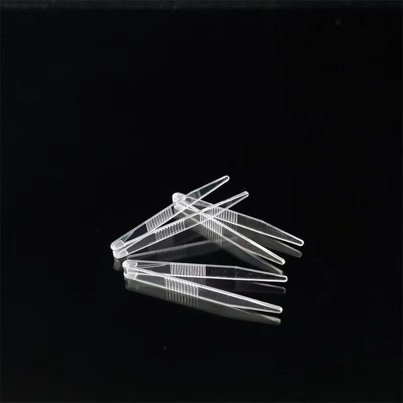 Wholesale Supply Plastic Tweezers, Hair Picking Mini Tweezers, Anti-Slip Handheld Straight Tip Clamps, Transparent Small Clamp Tools