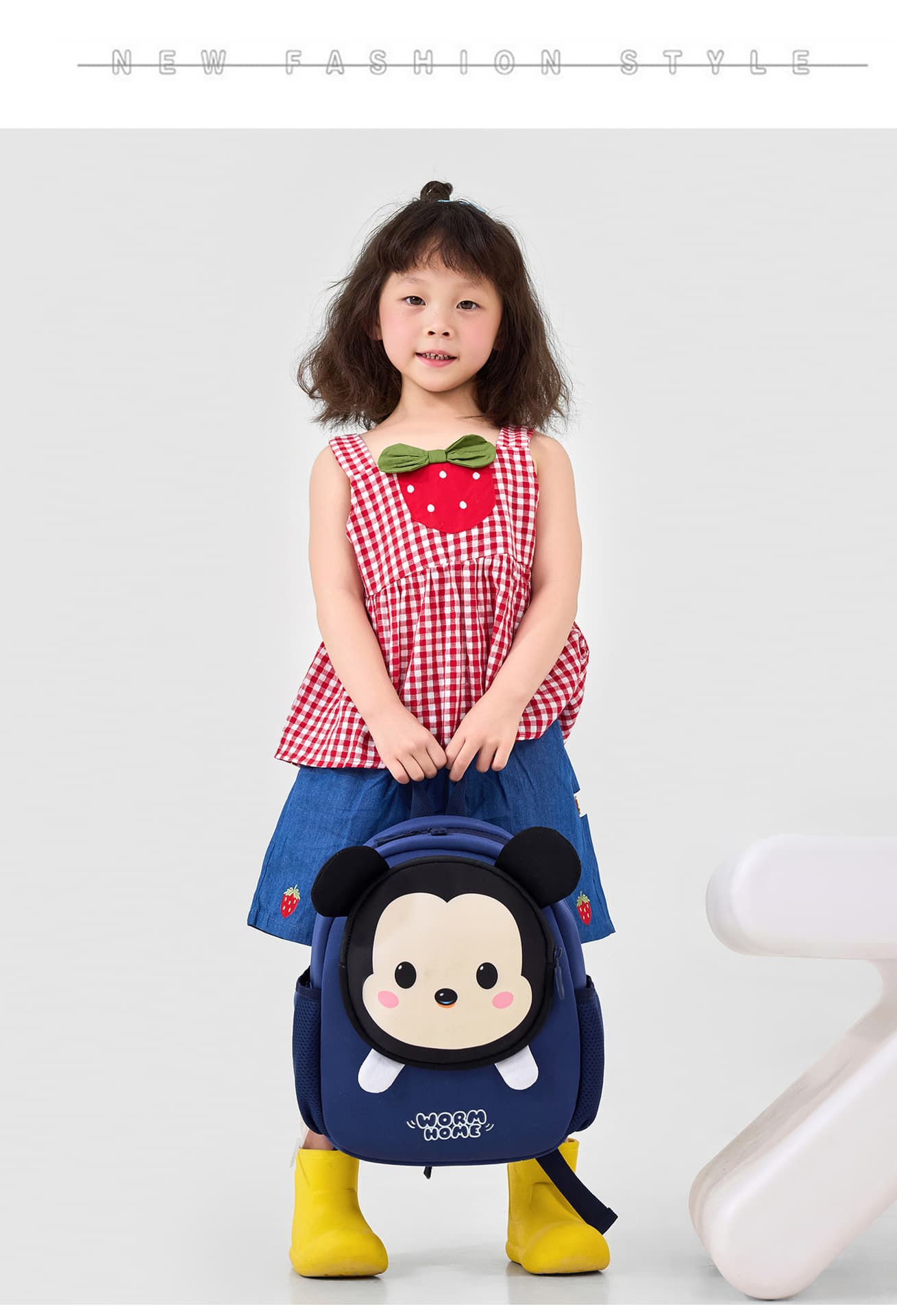 Backpack Kindergarten Schoolbag 2026 New Cute Cartoon 1-5 Years Old Boys Girls Lightweight Anti-Lost Backpack