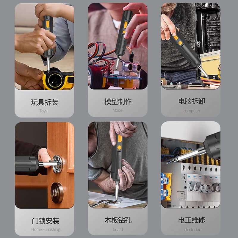 Electric Screwdriver Rechargeable Mini Household Screwdriver Tool Mini Pistol Drill Electric Driver Electric Screwdriver Hand Drill
