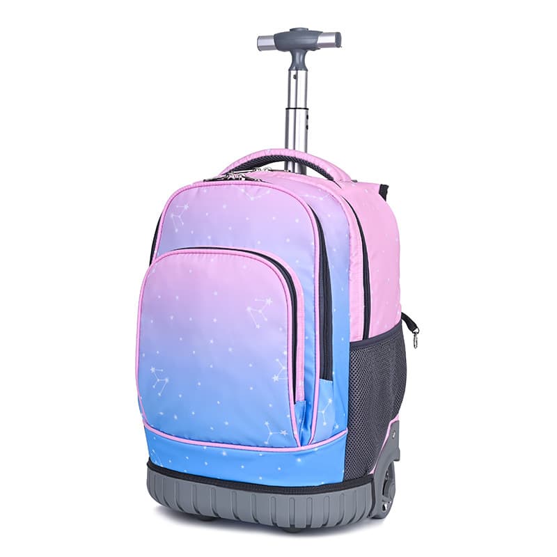 Backpack and Rolling Backpack 2-in-1 Elementary Middle High School Trolley School Bag for Boys and Girls Travel Bag Large Capacity Outing Backpack