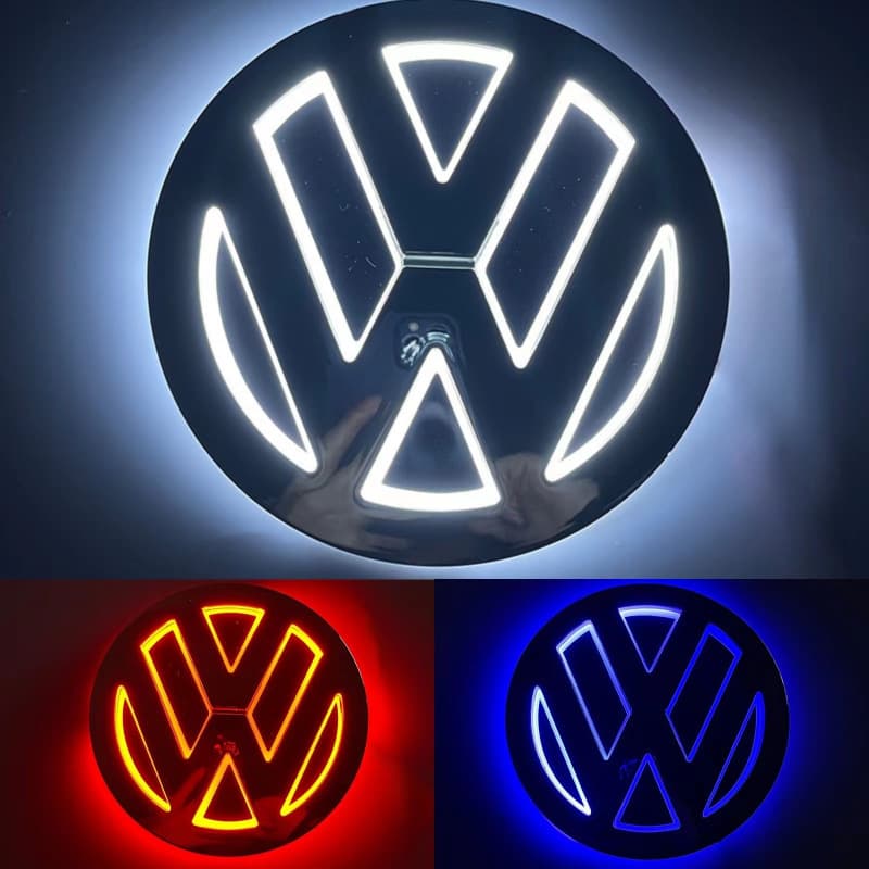 5D Glowing LED Rear Tail Emblem Light for Volkswagen Tiguan, Bora, Magotan, Golf 6