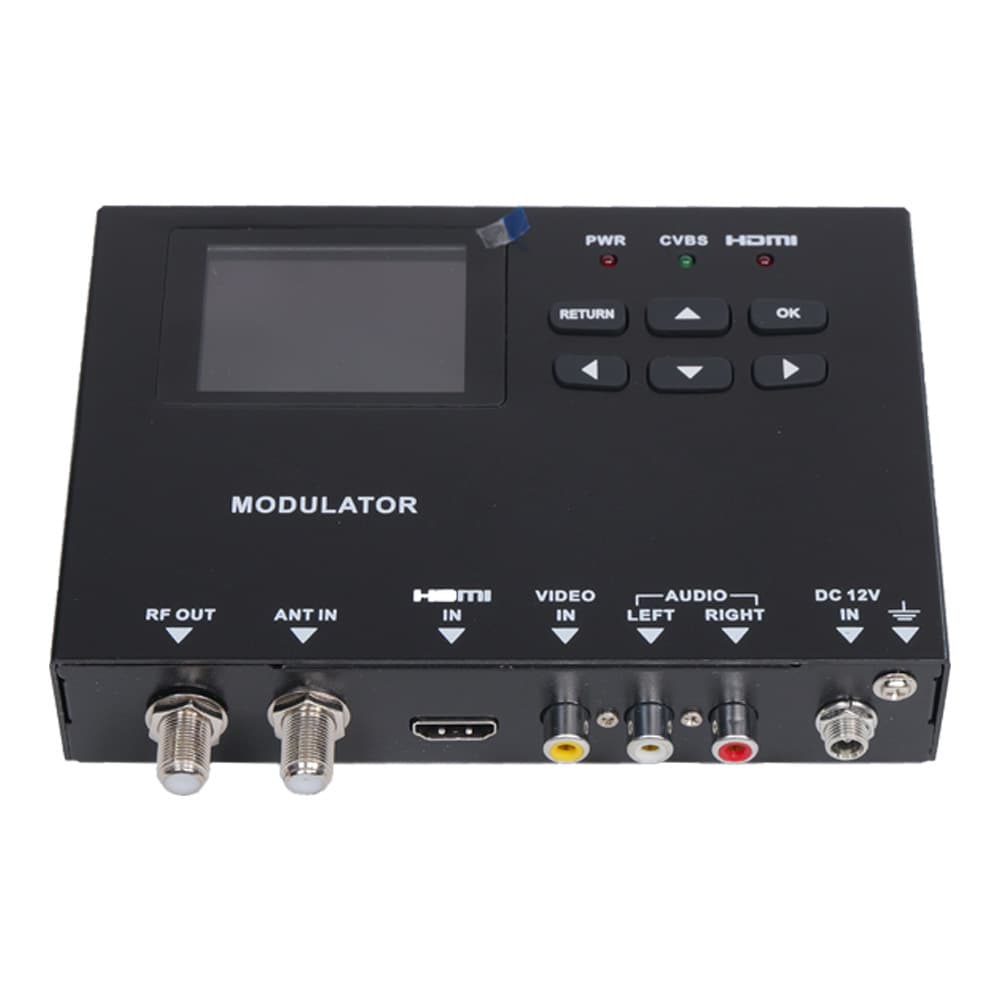 Single-channel HD modulator with multiple standards selectable: DTMB/DVB-C/DVB-T/NTSC
