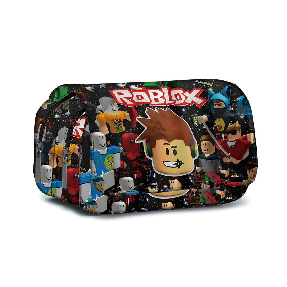 In Stock Minecraft 2024 Cross-Border 3D New Print Double-Layer Large Capacity Flip-Top Pencil Case, Children's Stationery Box