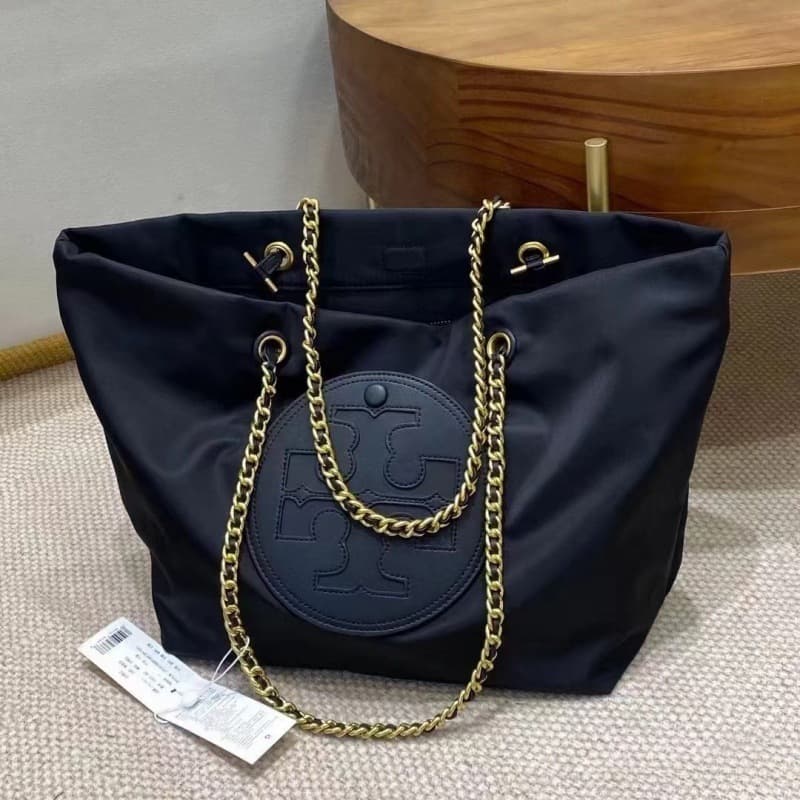New TB Women's Nylon ELLA Chain Large Capacity Shopping Bag Fashionable Shoulder Handbag Mom Commuter Tote
