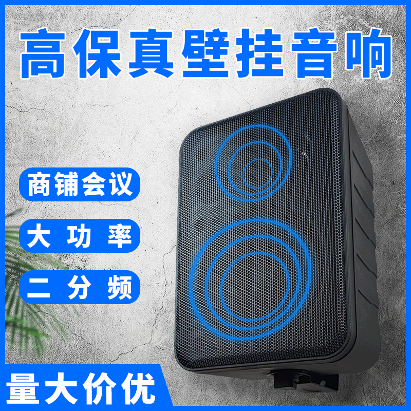 4-inch Wall Mount Speaker - Public Broadcast Dedicated Constant Resistance/Voltage for Shops, Supermarkets, Malls, and Conference Wall Mount Audio