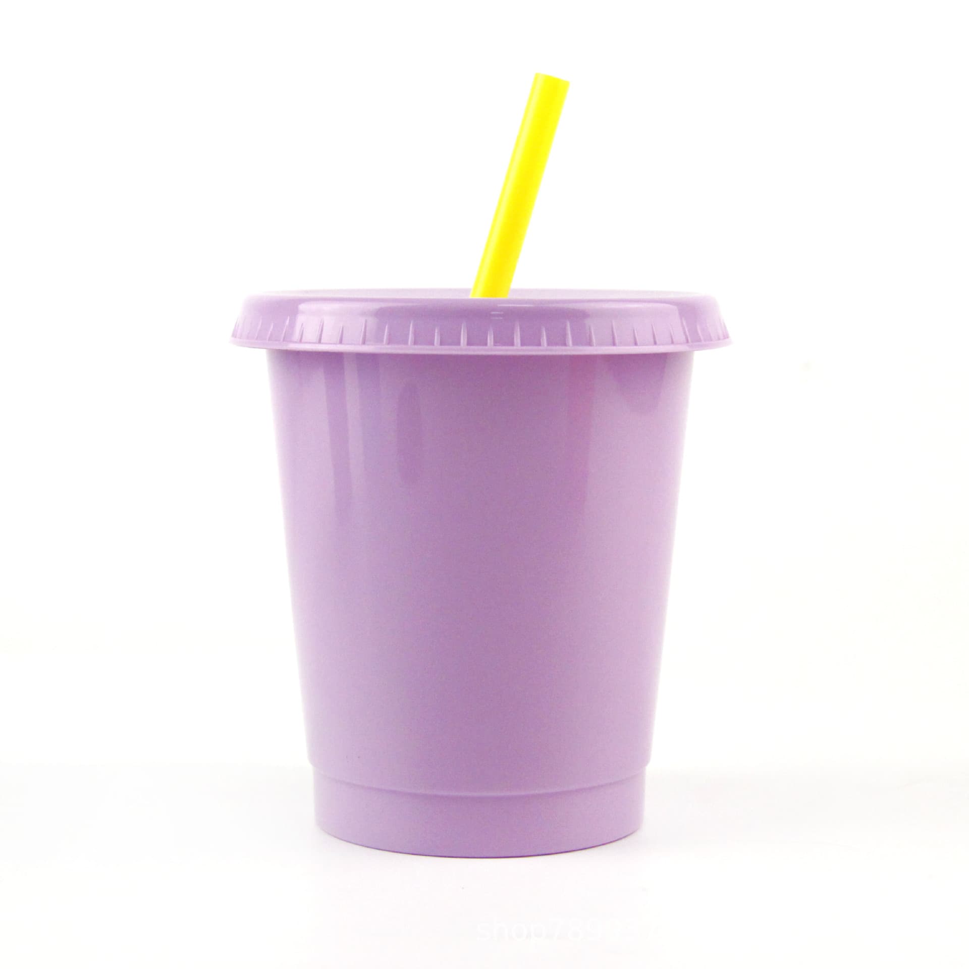 16OZ/500ML PP Juice Cup with Lid PP Straw Cup Plastic Beverage Cup Printable